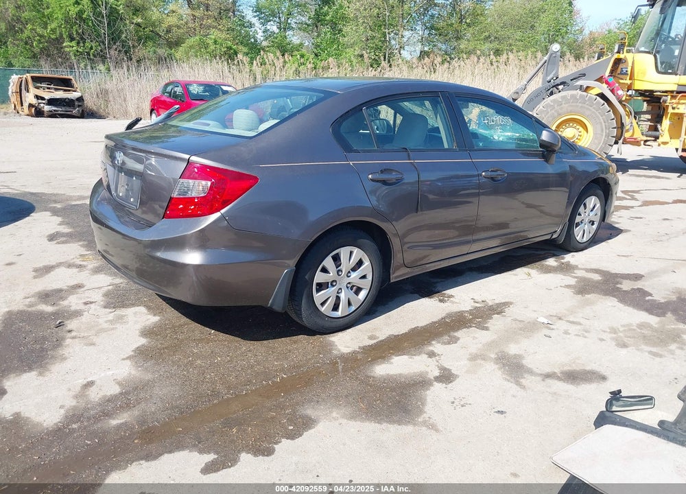 2012 HONDA CIVIC LX VIN: 19XFB2F52CE348431