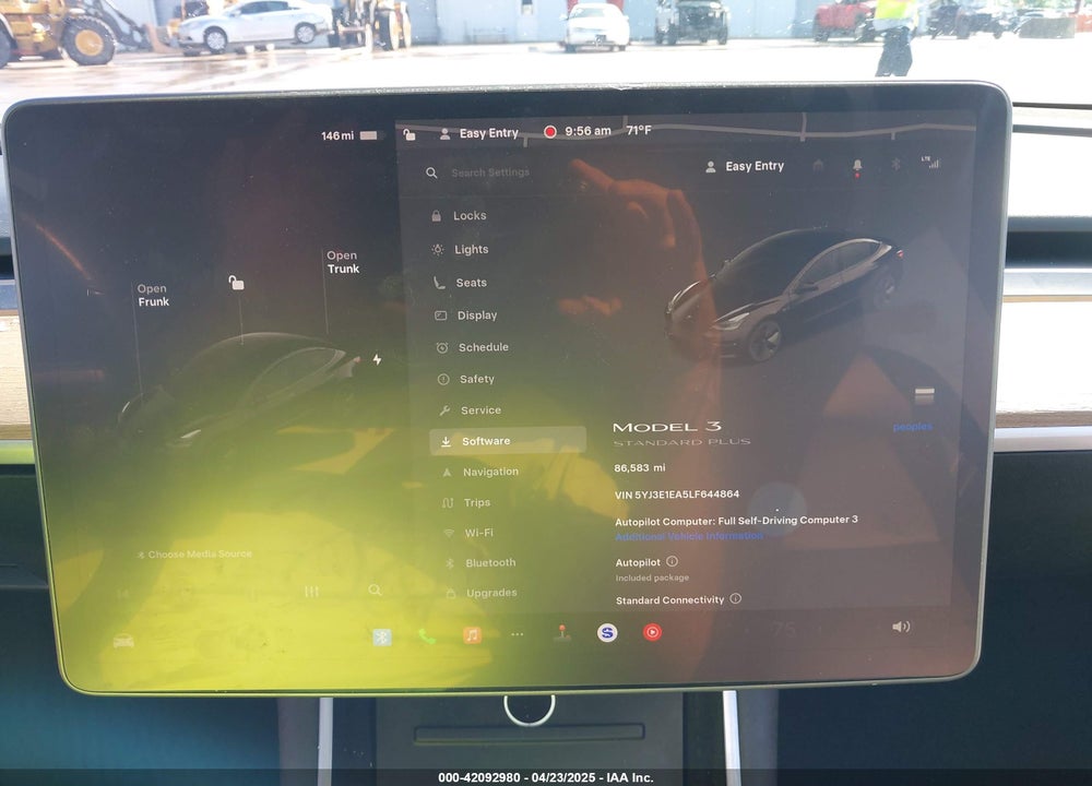 2020 TESLA MODEL 3 STANDARD RANGE PLUS REAR-WHEEL DRIVE/STANDARD RANGE REAR-WHEEL DRIVE VIN: 5YJ3E1EA5LF644864