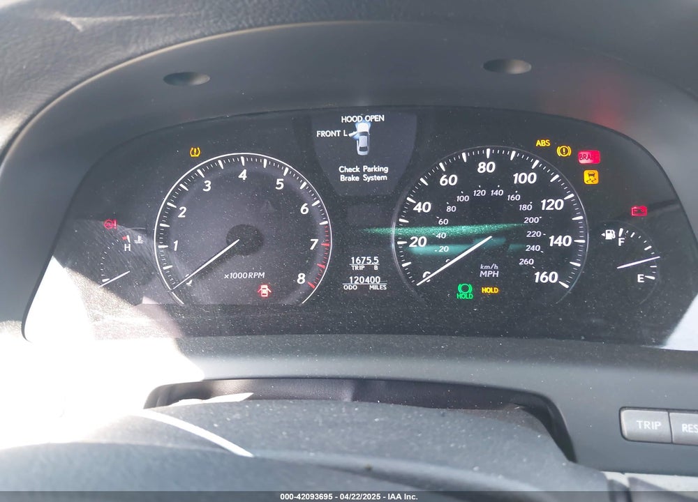 2012 LEXUS LS 460 VIN: JTHBL5EF9C5109265