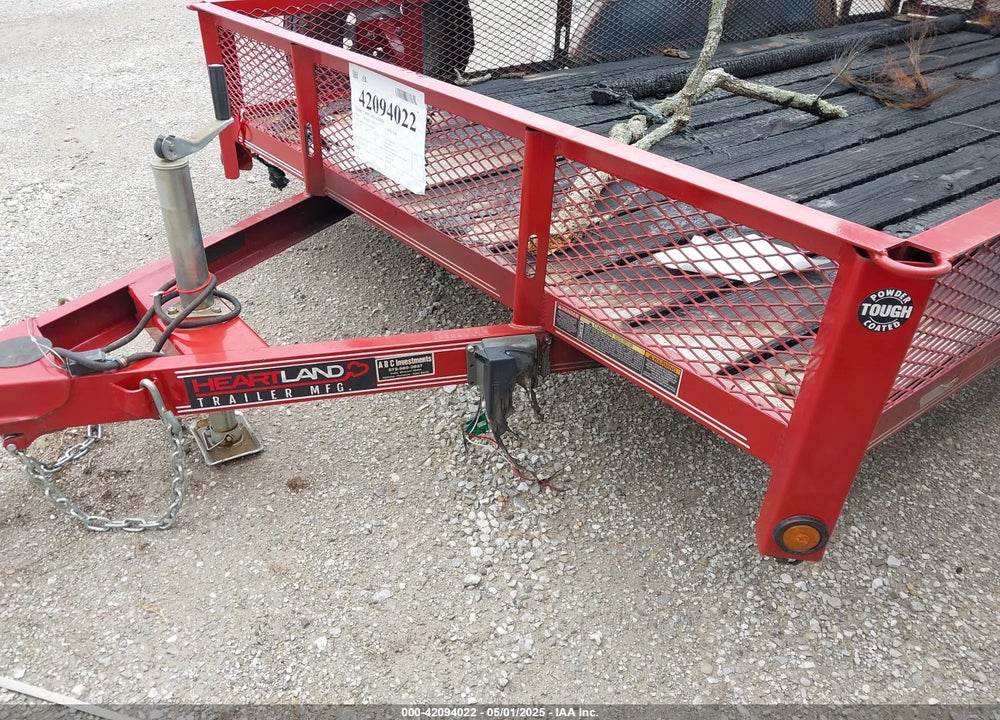 2020 HEARTLAND UTILITY TRAILER 12FT VIN: 430HD1220LM066184