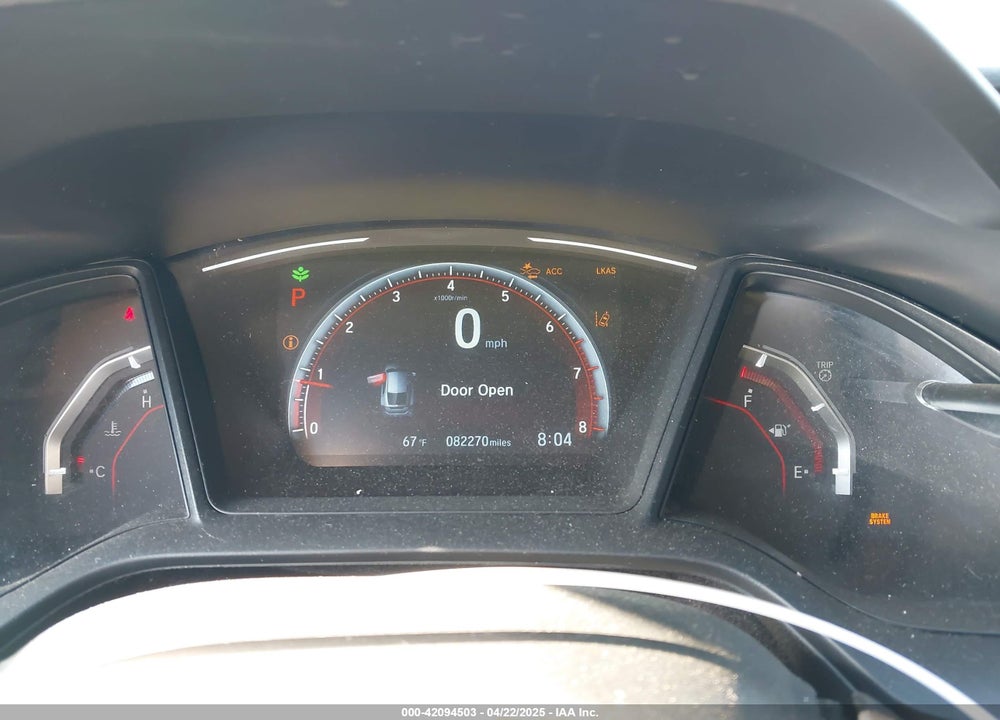 2019 HONDA CIVIC SPORT VIN: SHHFK7H43KU405311
