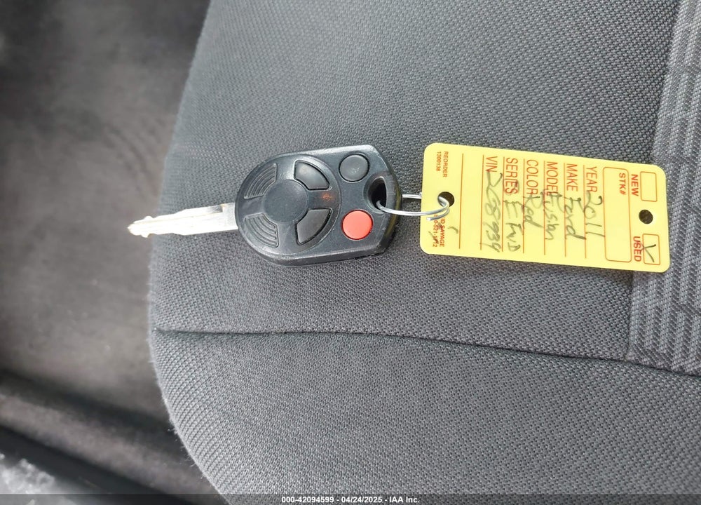 2011 FORD FUSION VIN: 3FAHP0HA0BR208934