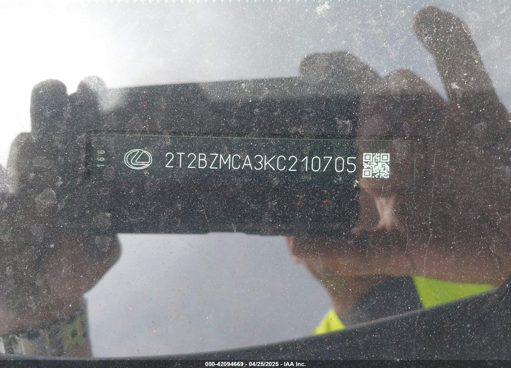 2019 LEXUS RX350 VIN: 2T2BZMCA3KC210705