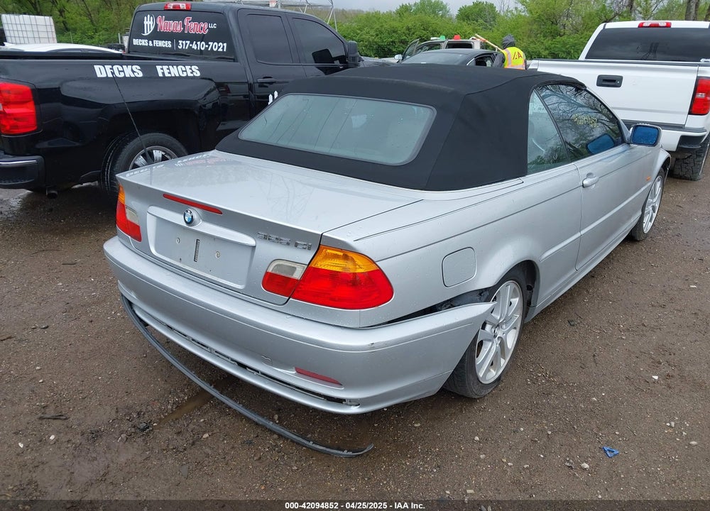 2002 BMW 325CI VIN: WBABS33462JY43617