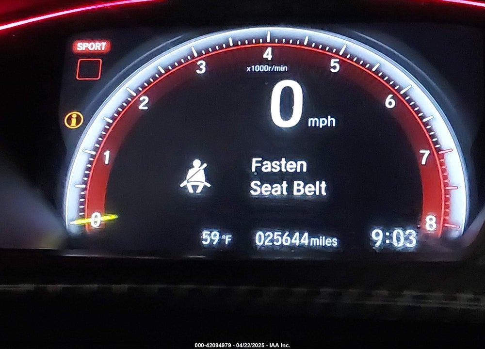 2019 HONDA CIVIC TYPE-R TOURING VIN: SHHFK8G73KU203845