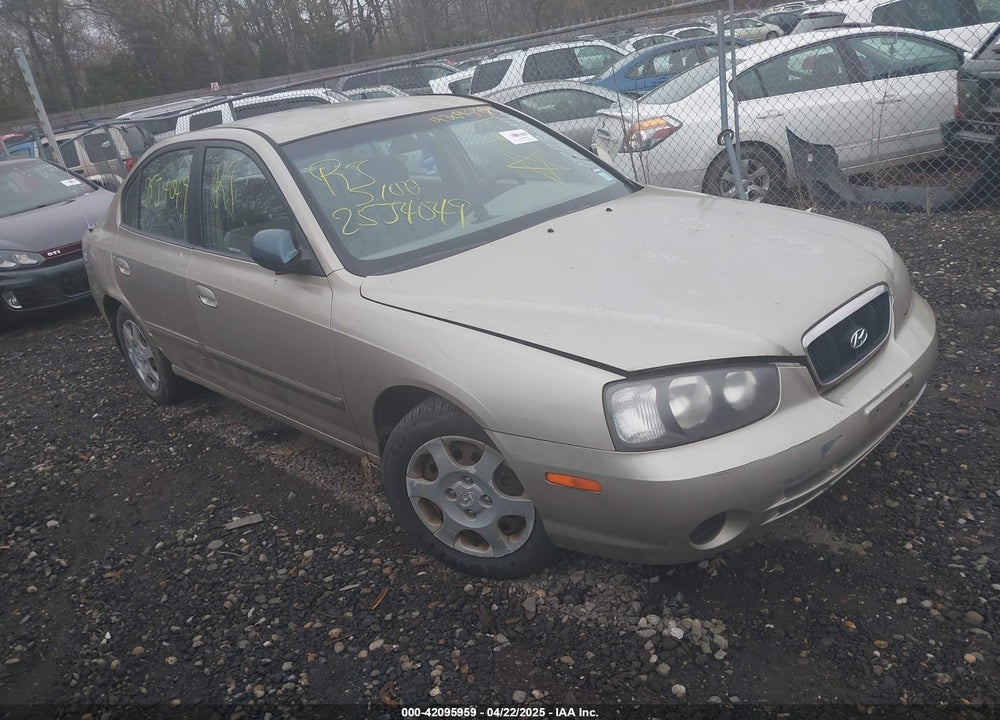 2001 HYUNDAI ELANTRA GLS VIN: KMHDN45D71U080537