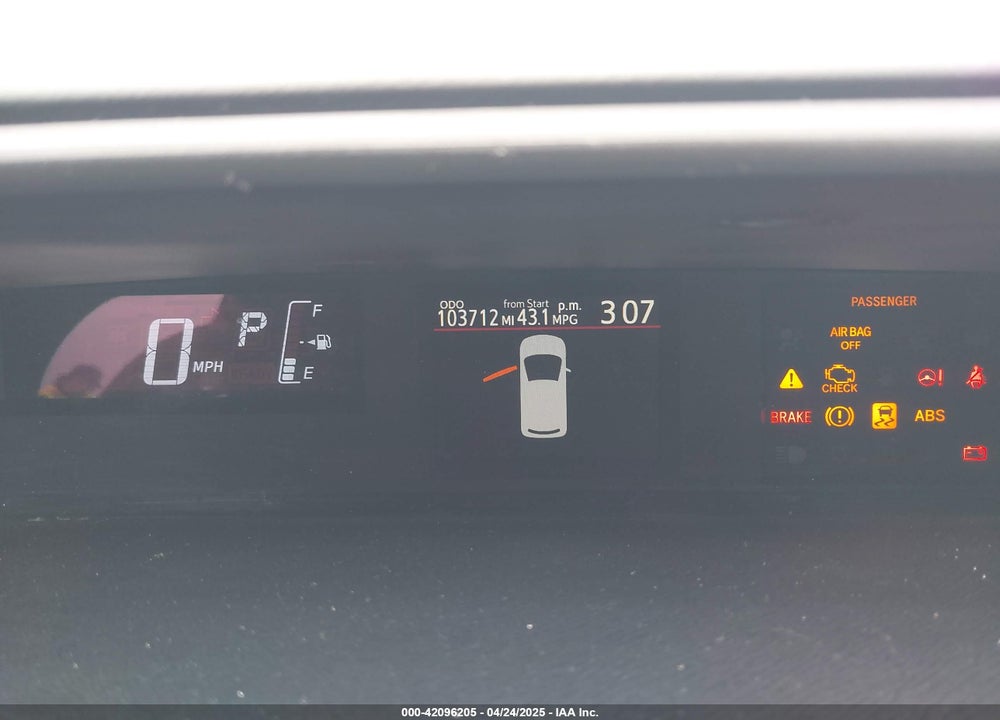 2015 TOYOTA PRIUS C ONE VIN: JTDKDTB39F1090659