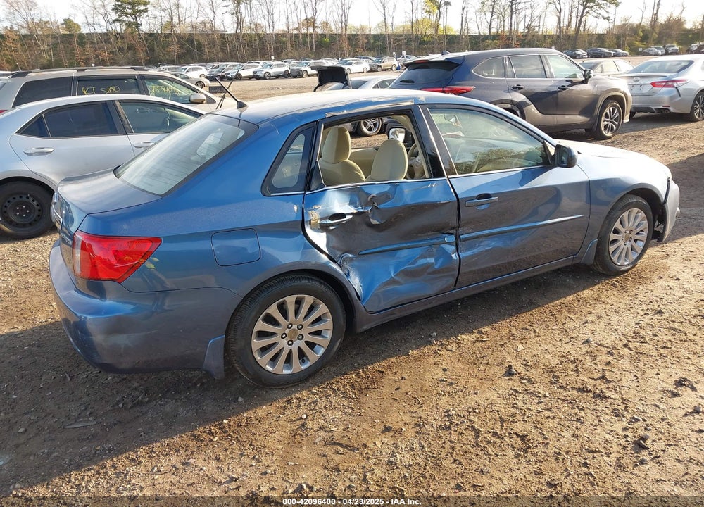 2008 SUBARU IMPREZA 2.5I VIN: JF1GE61608H509644