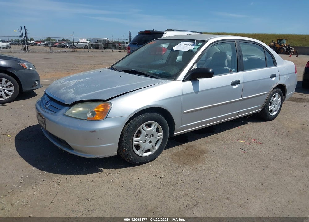 2001 HONDA CIVIC LX VIN: 2HGES16531H589391