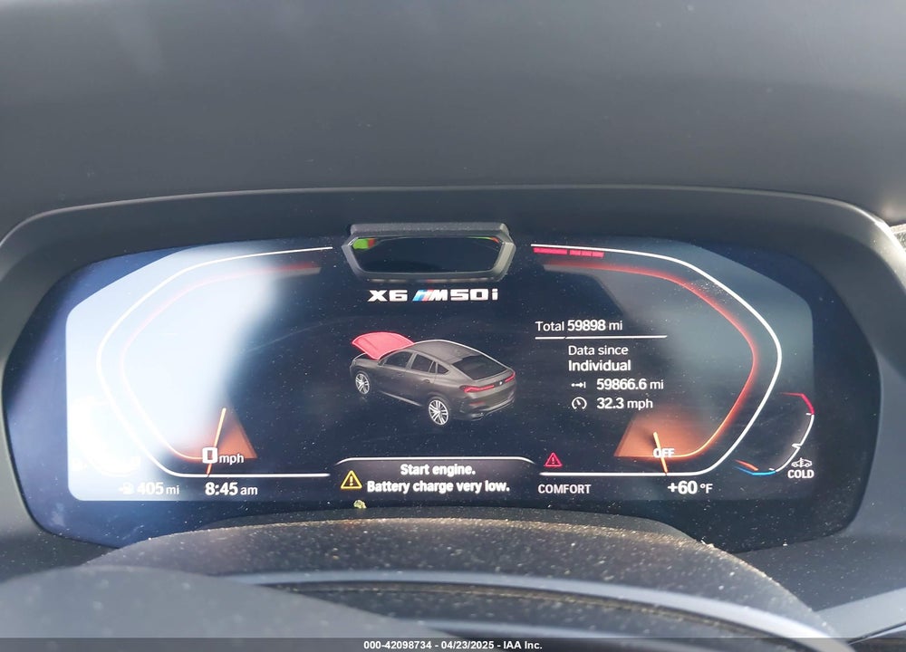 2021 BMW X6 M50I VIN: 5UXCY8C07M9E09762