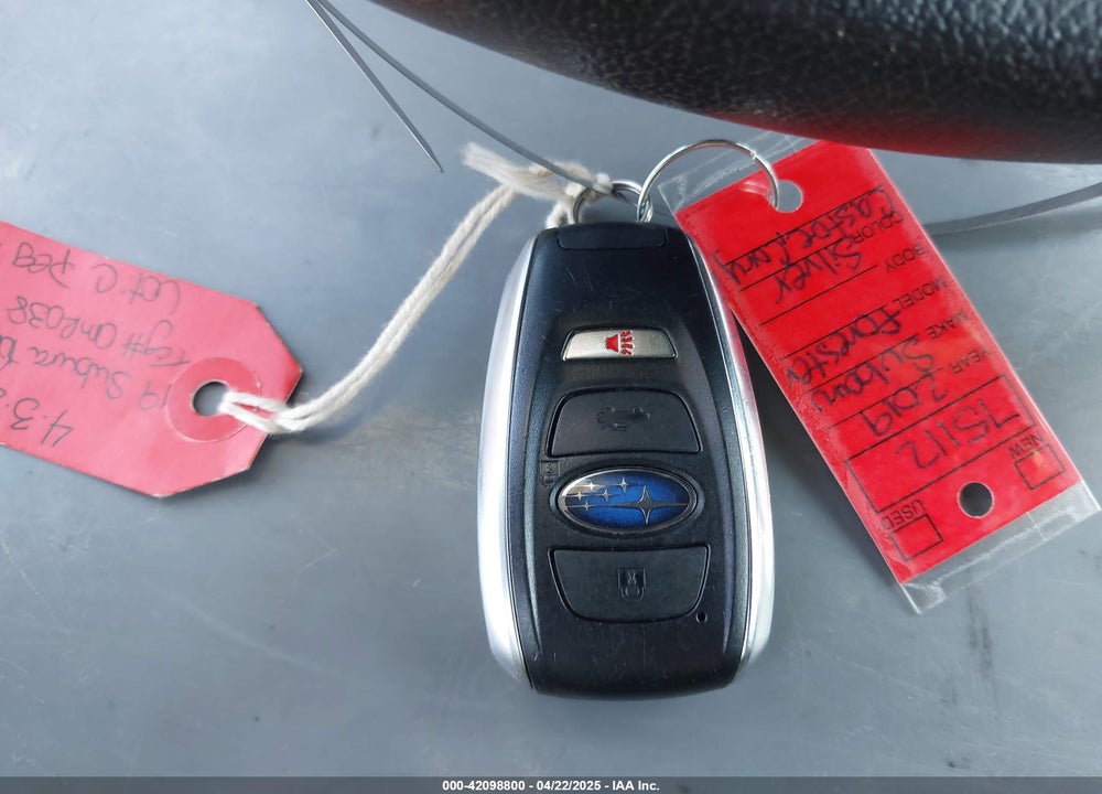 2019 SUBARU FORESTER VIN: JF2SKAUC2KH418188