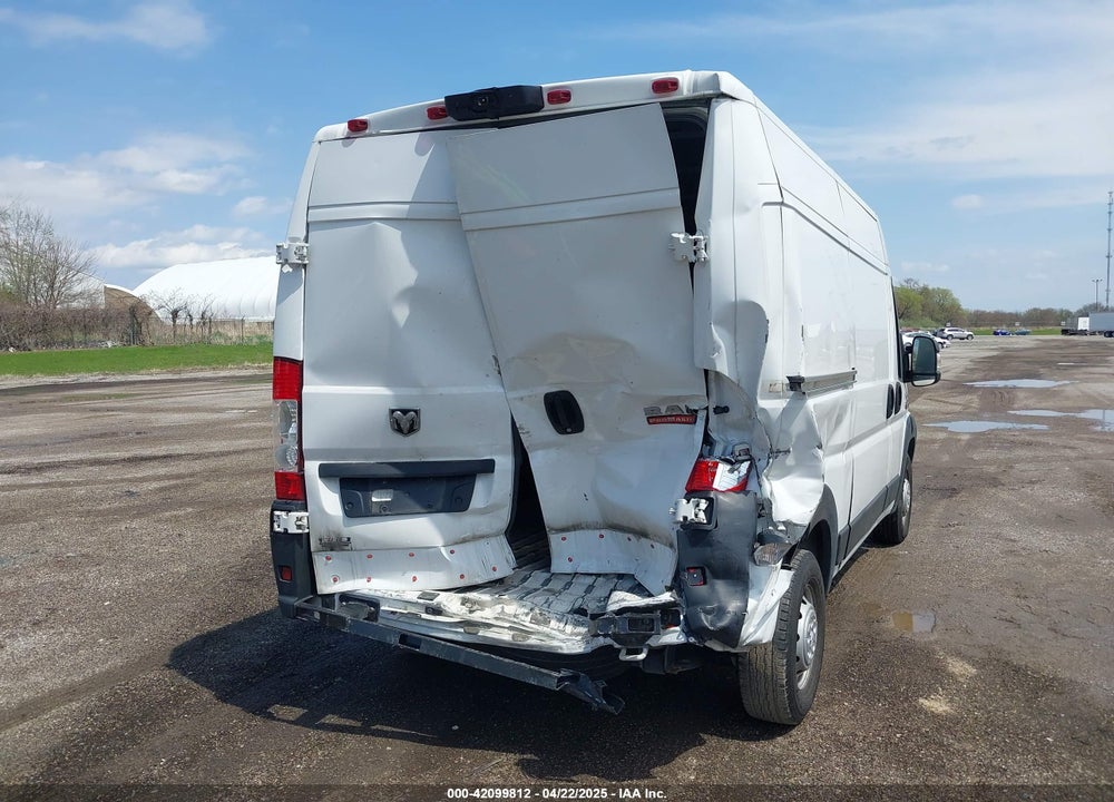 2019 RAM PROMASTER 2500 HIGH ROOF 136 WB VIN: 3C6TRVCG9KE510700