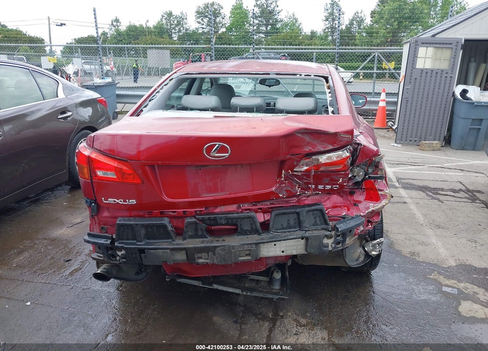 2006 LEXUS IS 250 VIN: JTHBK262865008848