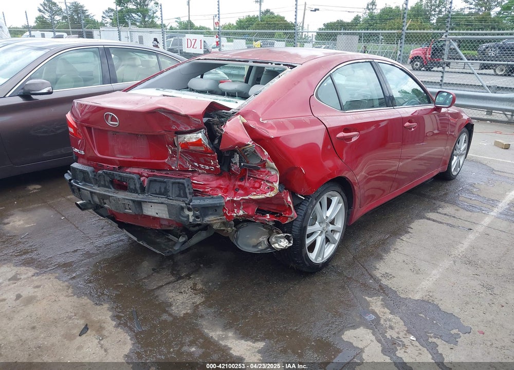 2006 LEXUS IS 250 VIN: JTHBK262865008848
