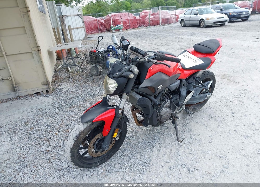 2017 YAMAHA FZ07 VIN: JYARM06E7HA011660