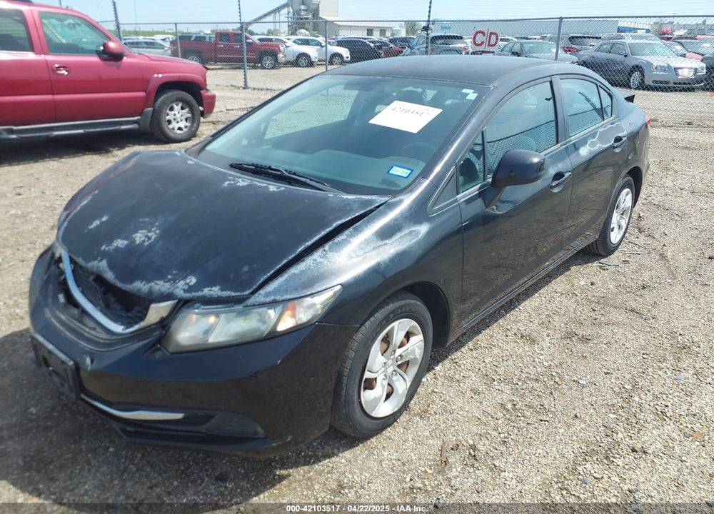 2013 HONDA CIVIC LX VIN: 2HGFB2F56DH533850
