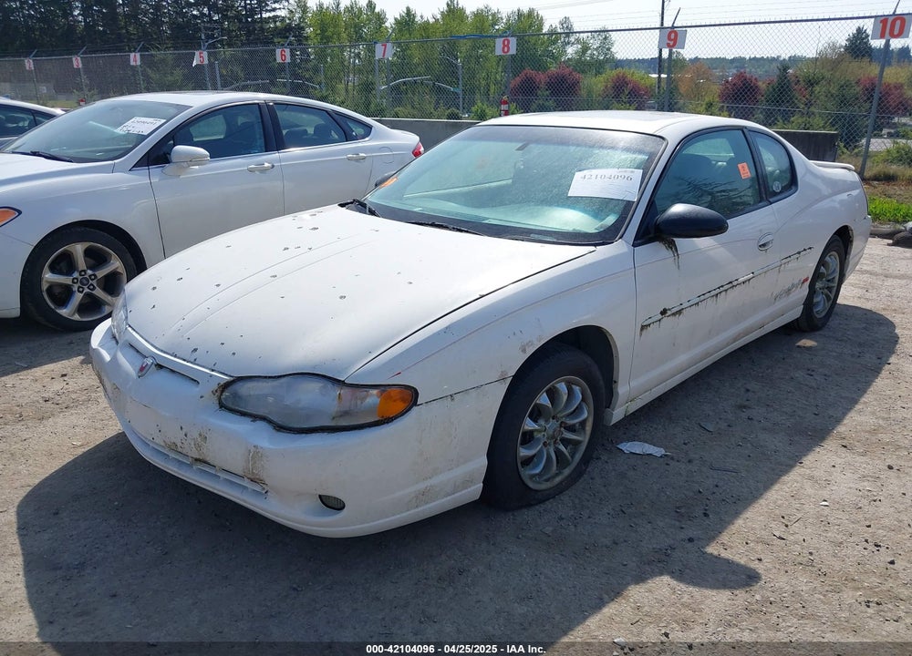 2002 CHEVROLET MONTE CARLO SS VIN: 2G1WX15K629214577