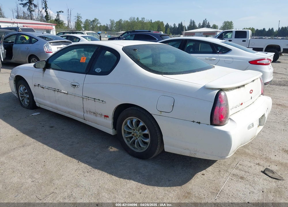 2002 CHEVROLET MONTE CARLO SS VIN: 2G1WX15K629214577