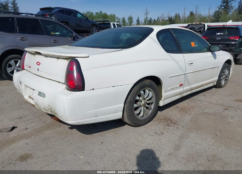 2002 CHEVROLET MONTE CARLO SS VIN: 2G1WX15K629214577