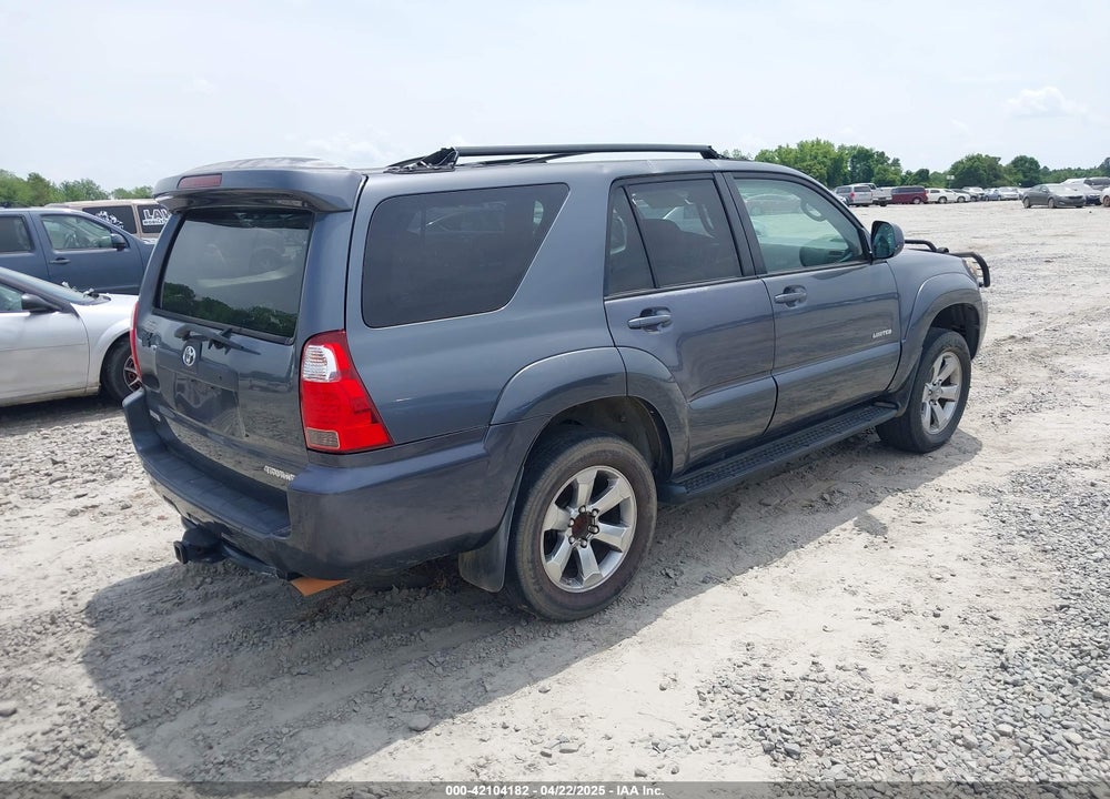 2008 TOYOTA 4RUNNER LIMITED V6 VIN: JTEZU17R18K016693