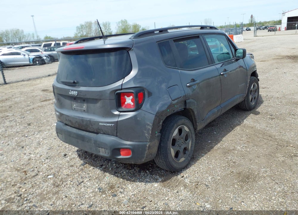 2017 JEEP RENEGADE SPORT 4X4 VIN: ZACCJBAB6HPG64055