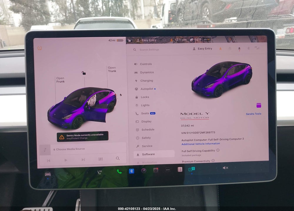 2021 TESLA MODEL Y PERFORMANCE DUAL MOTOR ALL-WHEEL DRIVE VIN: 5YJYGDEF2MF269773