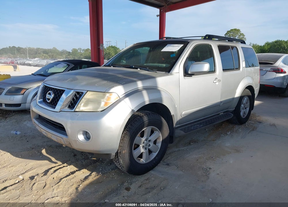 2008 NISSAN PATHFINDER SE VIN: 5N1AR18UX8C640889