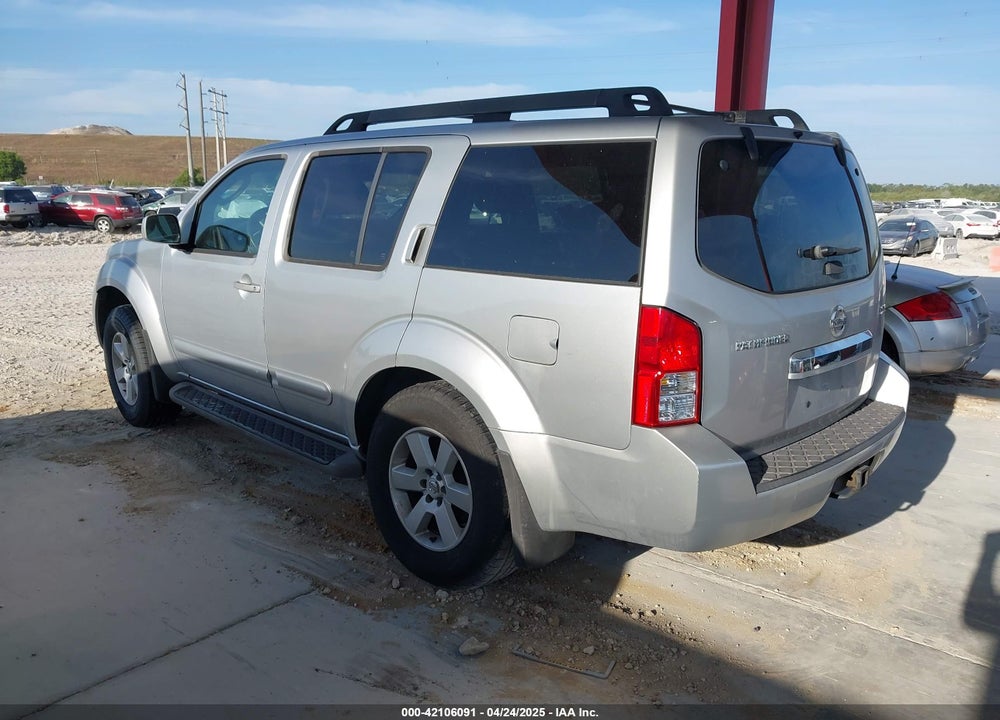 2008 NISSAN PATHFINDER SE VIN: 5N1AR18UX8C640889