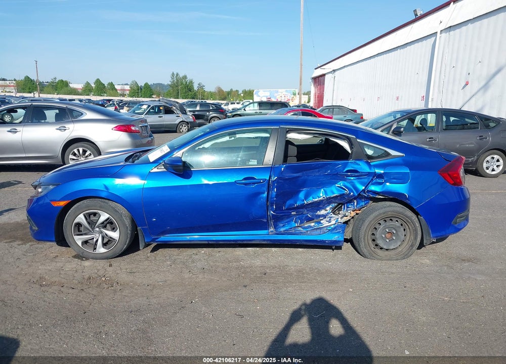 2019 HONDA CIVIC LX VIN: 19XFC2F68KE210252