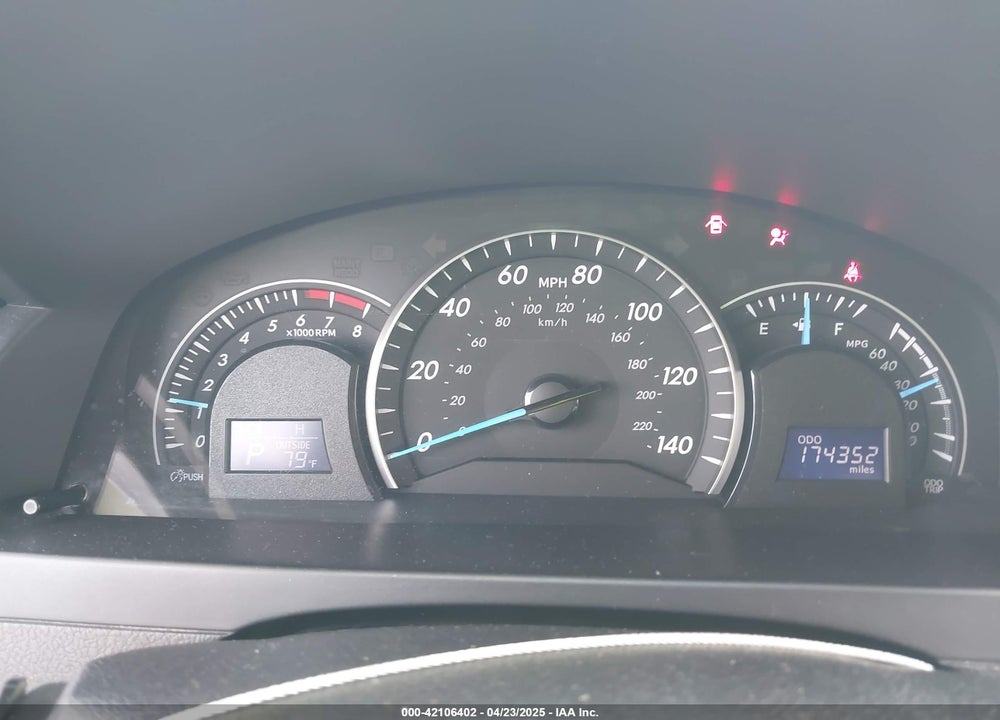 2012 TOYOTA CAMRY VIN: 4T1BF1FK2CU046542
