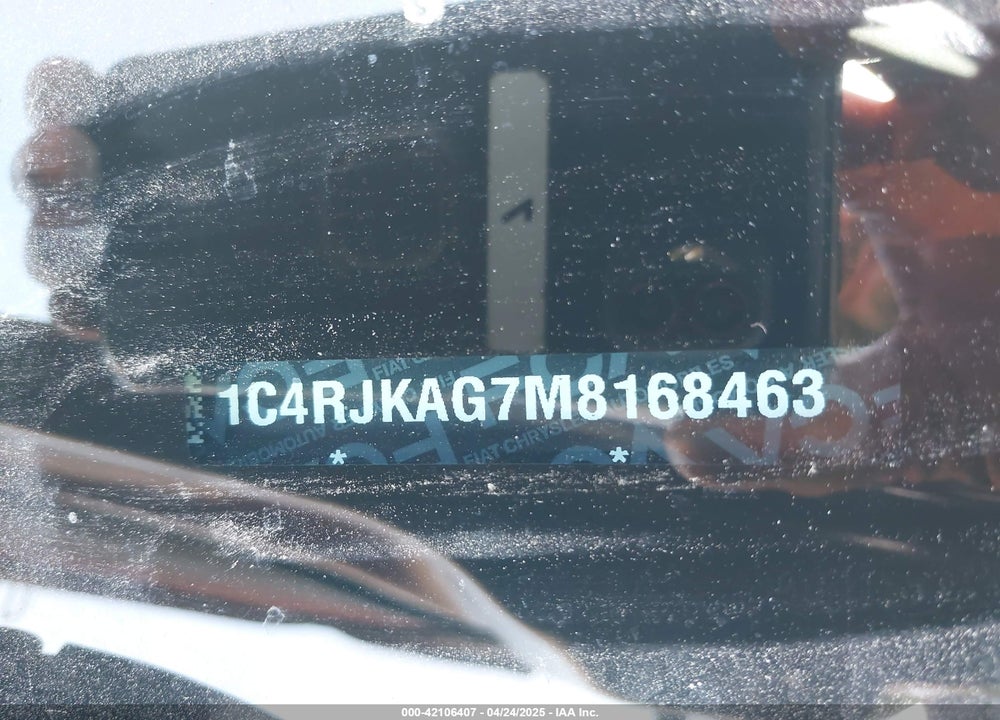 2021 JEEP GRAND CHEROKEE L LAREDO 4X4 VIN: 1C4RJKAG7M8168463