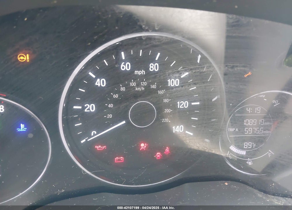 2016 HONDA HR-V VIN: 3CZRU5H3XGM751275