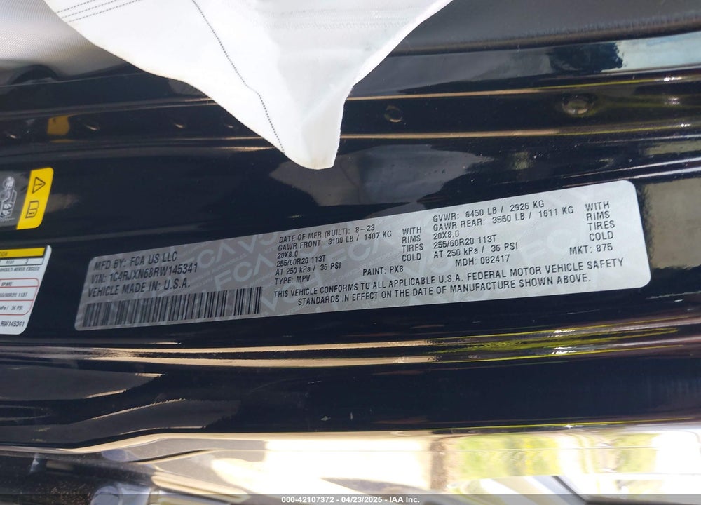 2024 JEEP WRANGLER 4XE VIN: 1C4RJXN68RW145341
