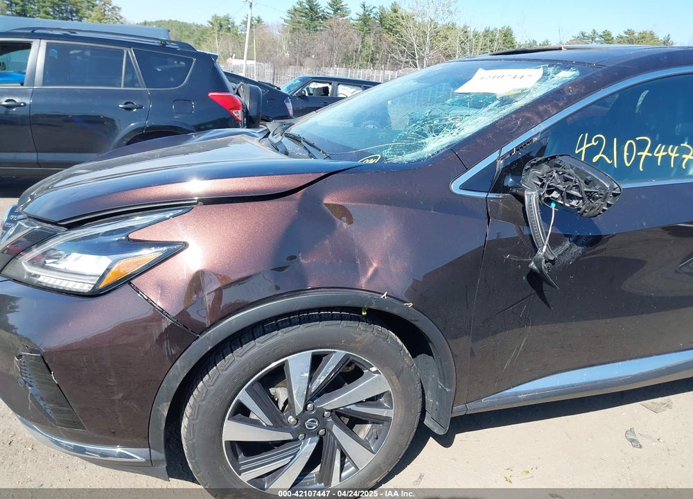 2022 NISSAN MURANO SL INTELLIGENT AWD VIN: 5N1AZ2CS8NC108807
