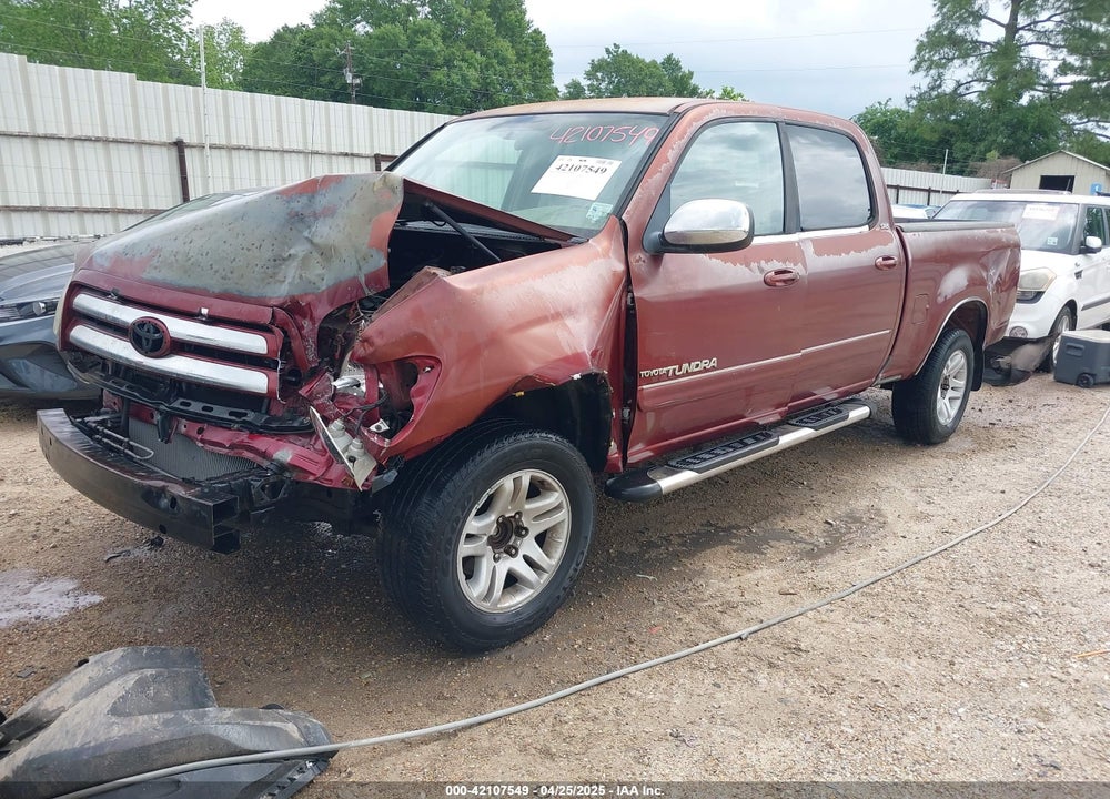 2005 TOYOTA TUNDRA SR5 V8 VIN: 5TBET34105S489742