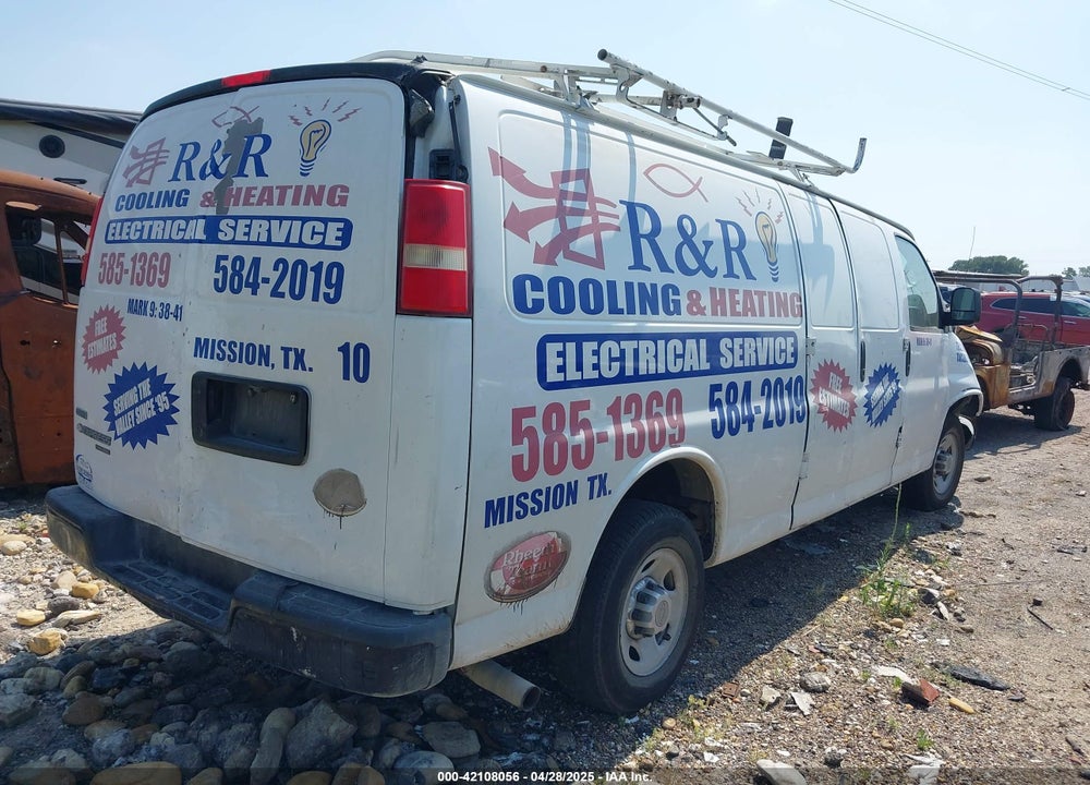 2011 CHEVROLET EXPRESS 2500 WORK VAN VIN: 1GCWGGCA2B1129681