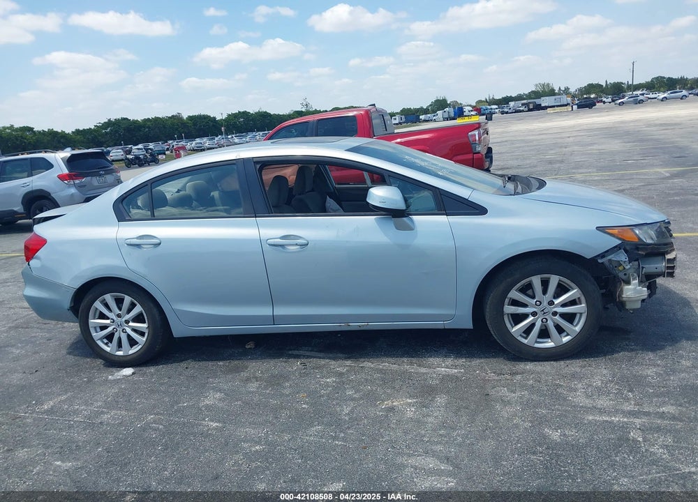 2012 HONDA CIVIC VIN: 19XFB2F86CE312901