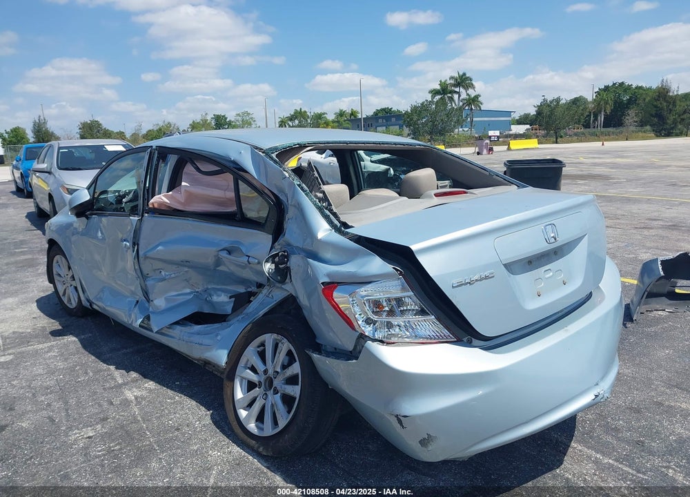 2012 HONDA CIVIC VIN: 19XFB2F86CE312901