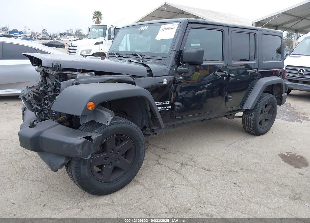 2014 JEEP WRANGLER UNLIMITED SPORT VIN: 1C4BJWDG5EL222524