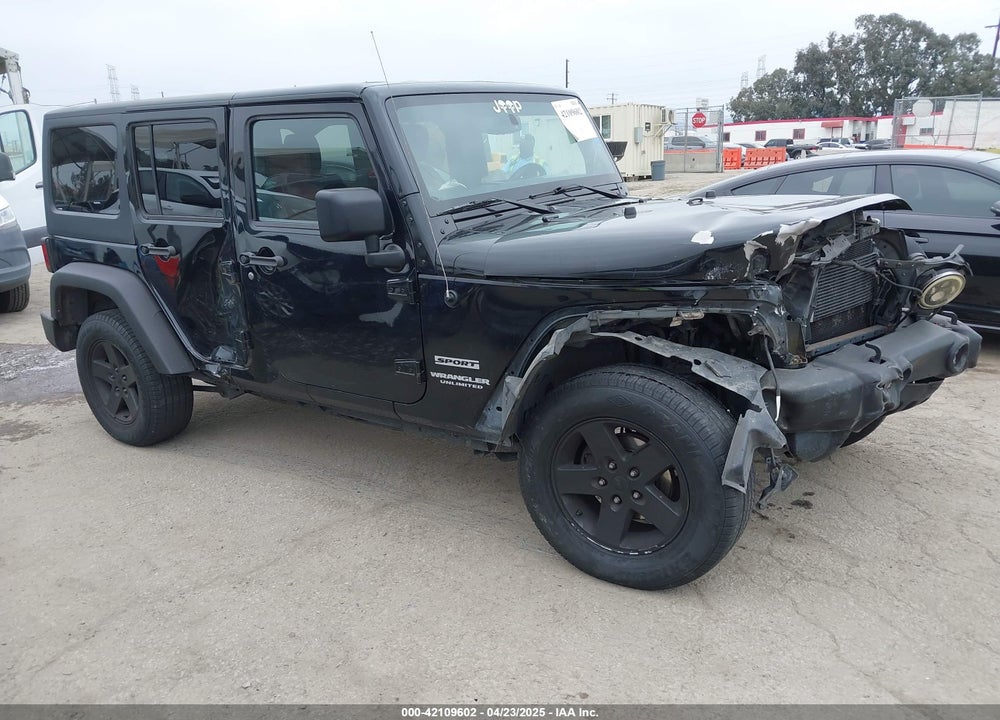 2014 JEEP WRANGLER UNLIMITED SPORT VIN: 1C4BJWDG5EL222524