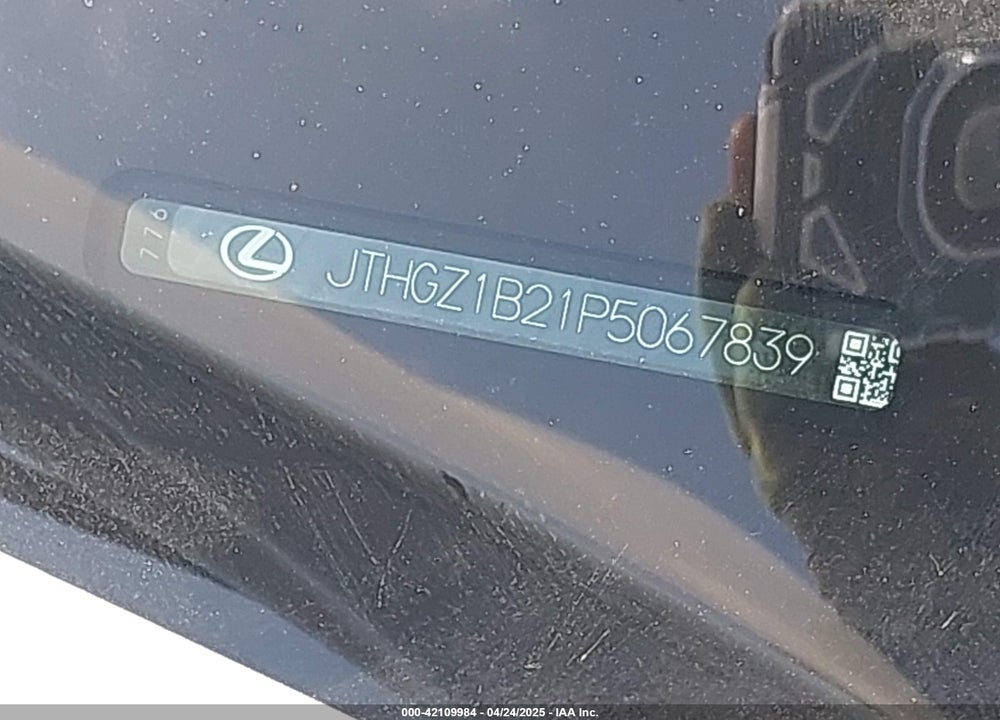 2023 LEXUS IS 350 F-SPORT VIN: JTHGZ1B21P5067839