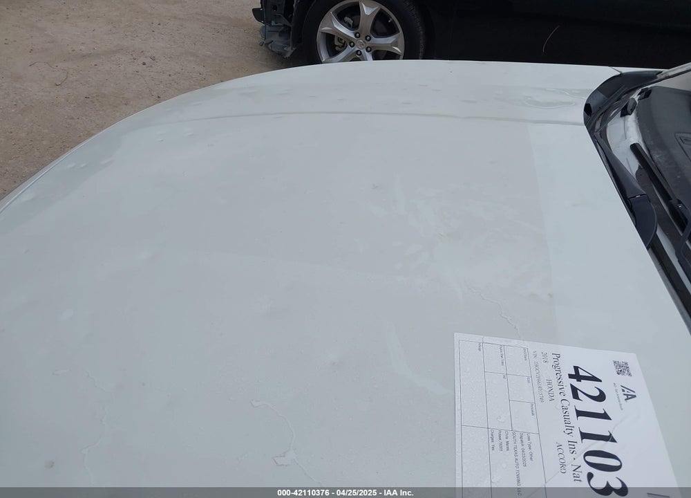 2018 HONDA ACCORD EX-L 2.0T VIN: 1HGCV2F66JA015749