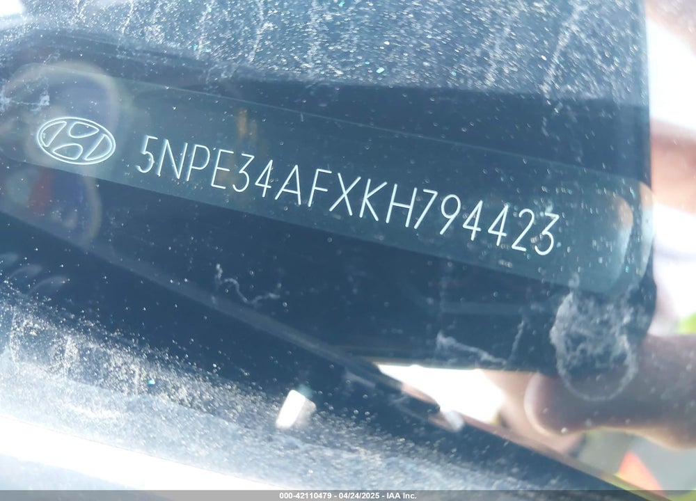 2019 HYUNDAI SONATA VIN: 5NPE34AFXKH794423