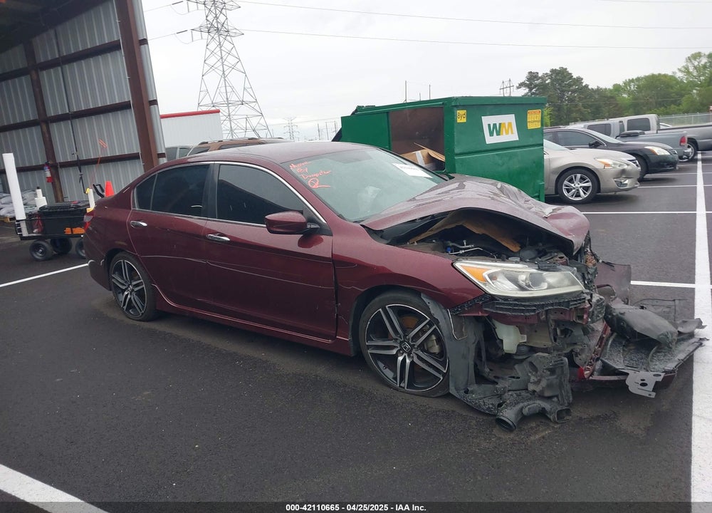 2017 HONDA ACCORD SPORT VIN: 1HGCR2F52HA192756