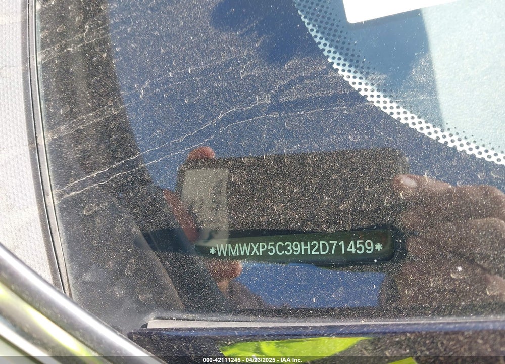 2017 MINI HARDTOP VIN: WMWXP5C39H2D71459
