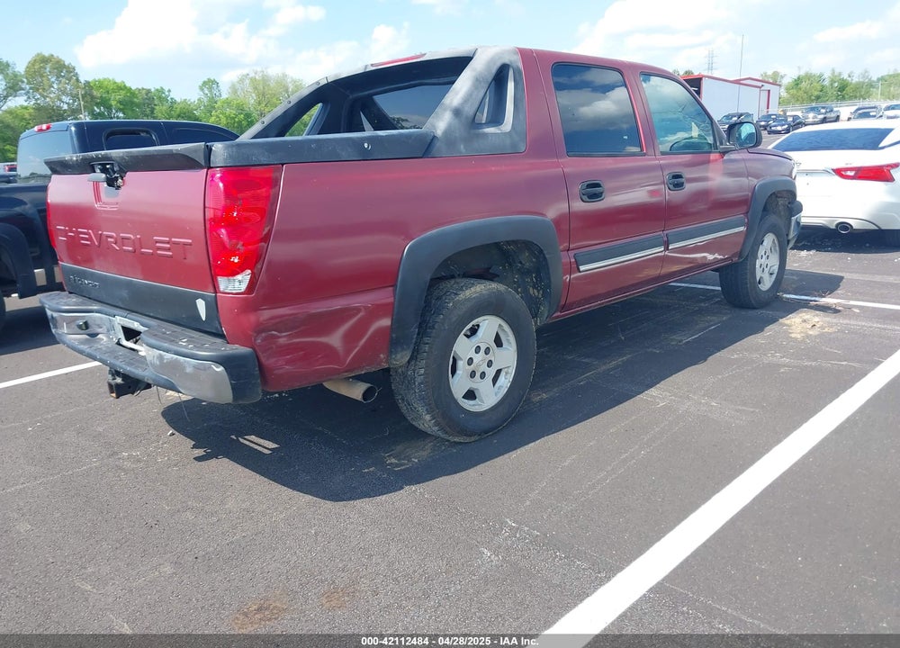 2004 CHEVROLET AVALANCHE 1500 VIN: 3GNEK12T94G197143
