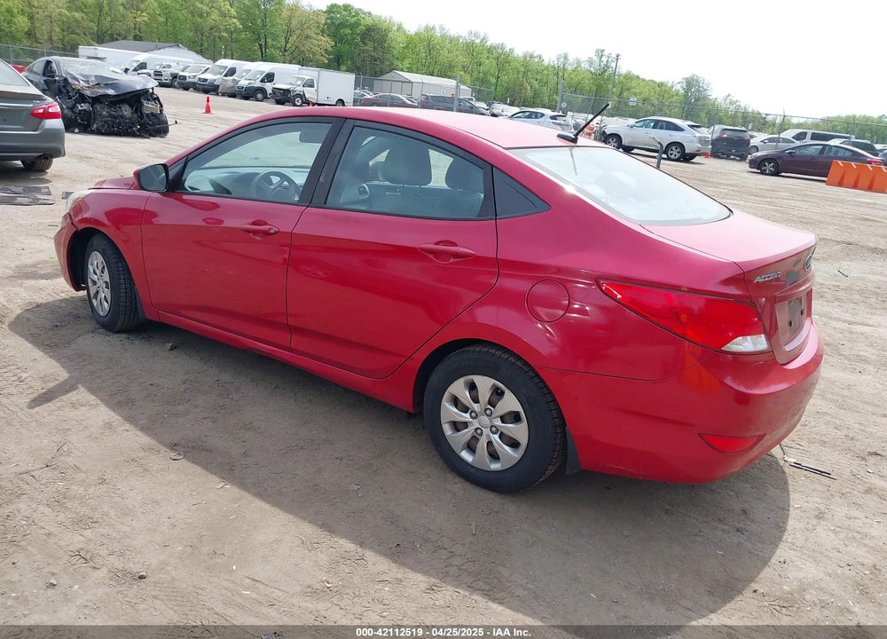 2016 HYUNDAI ACCENT VIN: KMHCT4AE3GU111128