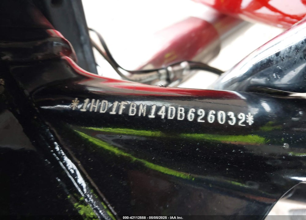 2013 HARLEY-DAVIDSON FLHR VIN: 1HD1FBM14DB626032