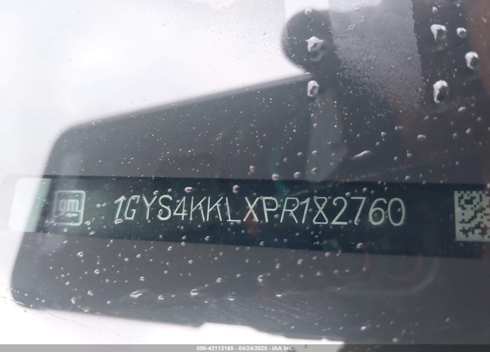 2023 CADILLAC ESCALADE ESV VIN: 1GYS4KKLXPR182760