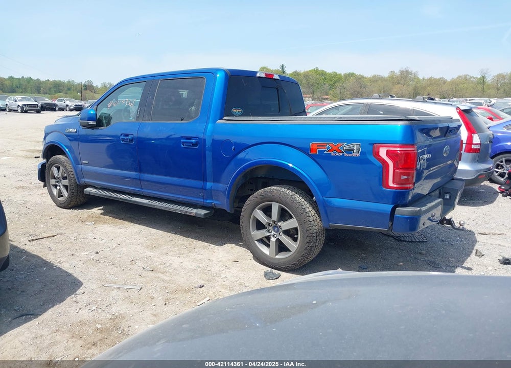 2017 FORD F-150 LARIAT VIN: 1FTEW1EP9HFB97467